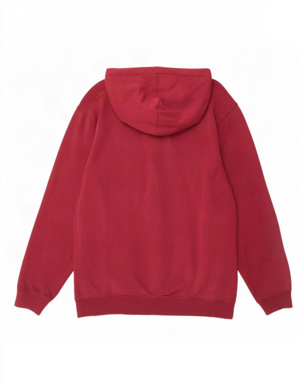 Vans Pull à capuche zippé pour femme UK 16 Grand coton bordeaux