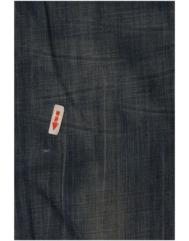 Levi's Jean Droit 570 Vieilli Femme W32 L28 Bleu Coton