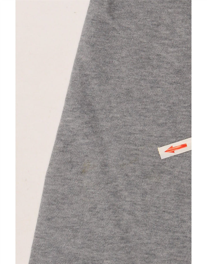 VINTAGE Homme Graphique Survêtement Top Veste XL Gris Coton