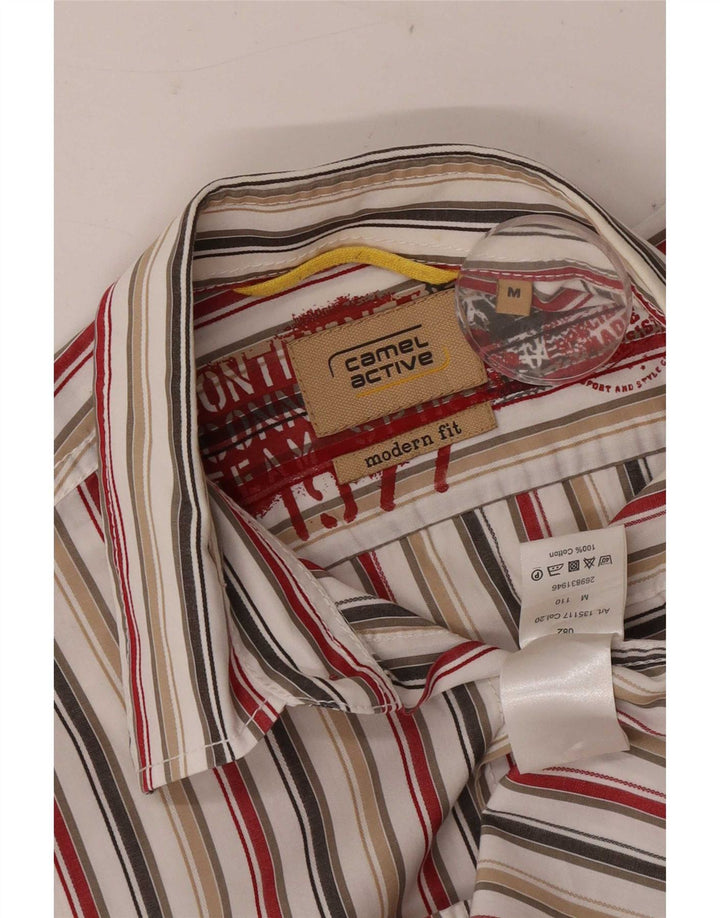 Chemise à Manches Courtes Homme Camel Active Rayé Multicolore Moyen