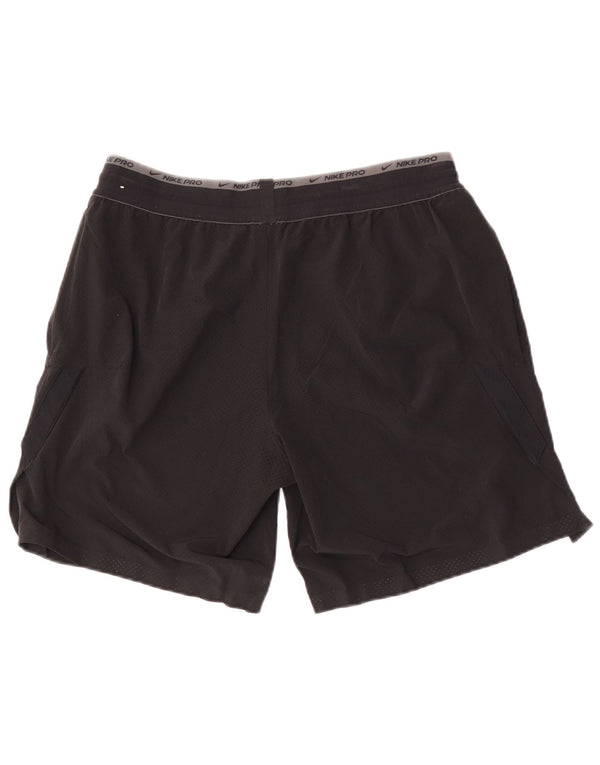 Short de sport Nike Dri Fit pour hommes, grand, noir, polyester