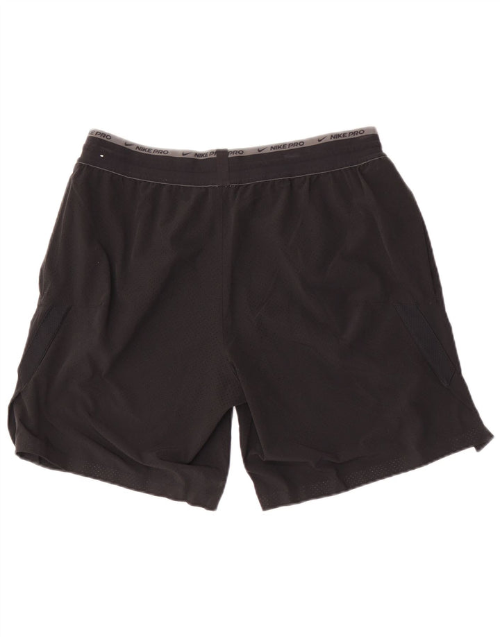 Short de sport Nike Dri Fit pour hommes, grand, noir, polyester