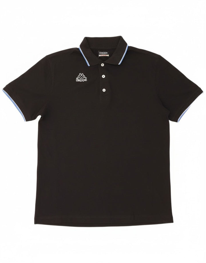 Kappa Polo Homme XL Noir Coton