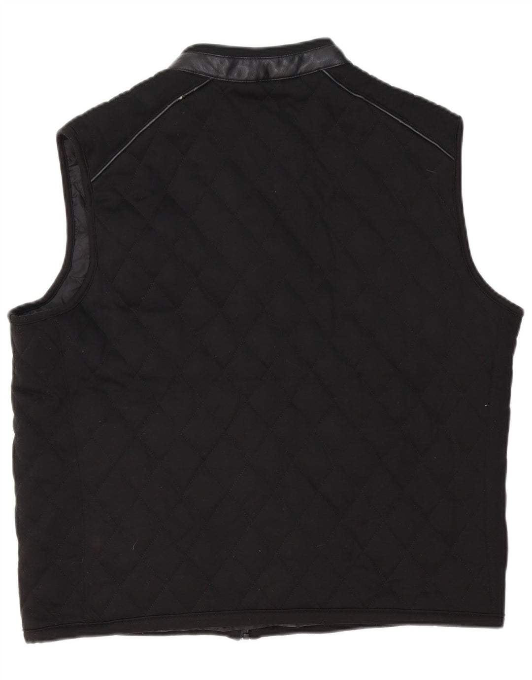Zara Gilet matelassé pour homme UK 42 XL Noir Polyester