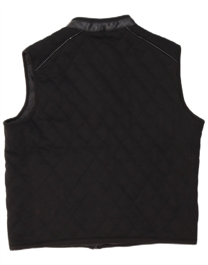 Zara Gilet matelassé pour homme UK 42 XL Noir Polyester