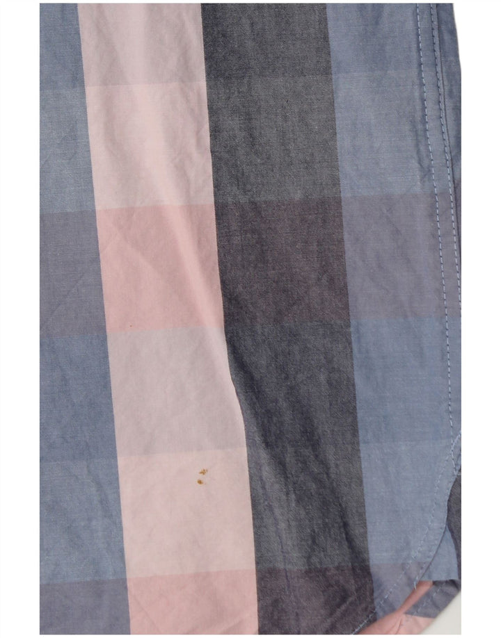 Lyle & Scott Chemise à manches courtes pour homme en coton à carreaux multicolores