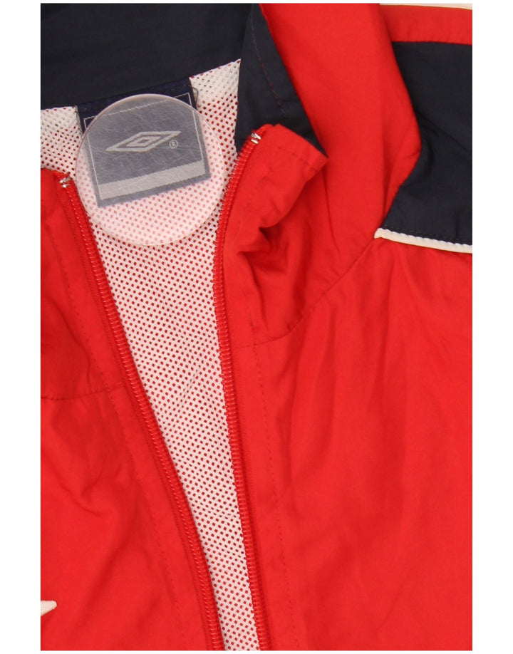 Umbro Veste de Survêtement Graphique Homme Petit Rouge Colorblock Polyester