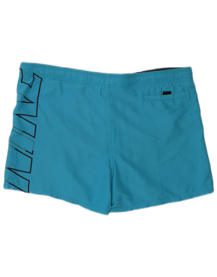 Nike Short de bain graphique pour hommes, grand bleu, polyester