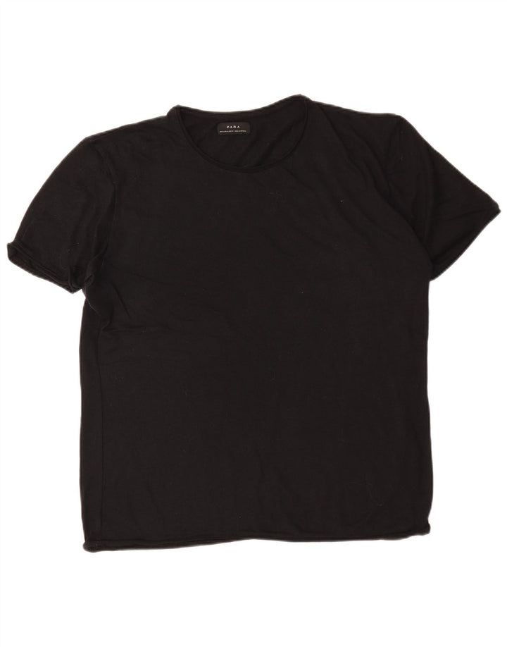 Zara T-Shirt Homme Top XL Noir