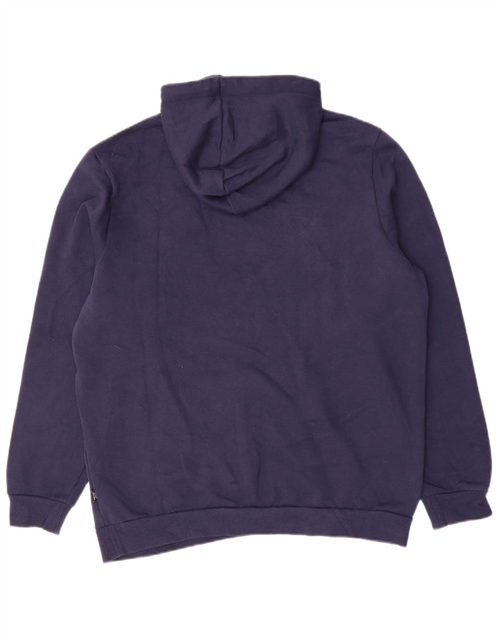PUMA Pull à capuche graphique pour hommes, grand, bleu marine