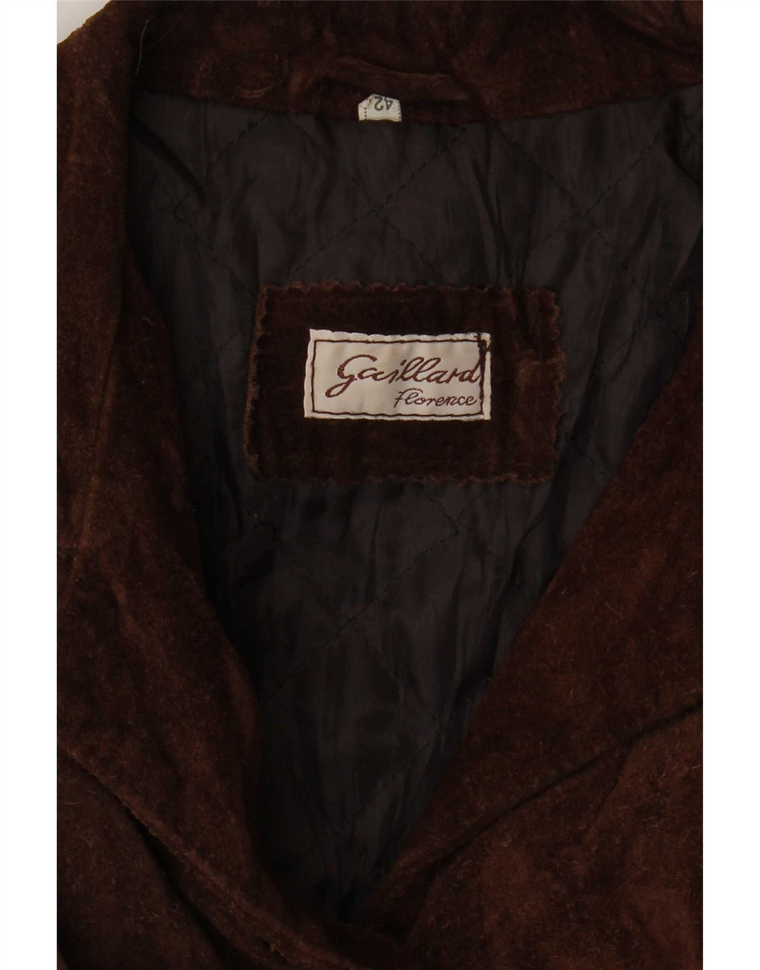 veste en daim surdimensionnée femme vintage IT 42 Brun moyen
