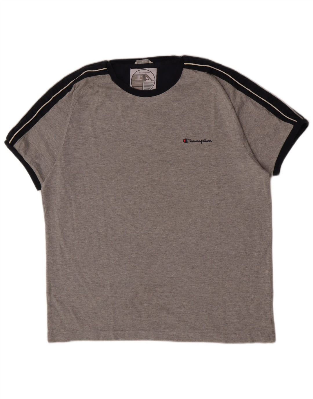 Champion T-Shirt Homme Haut Large Gris Coton