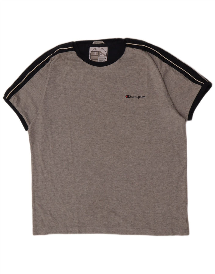 Champion T-Shirt Homme Haut Large Gris Coton