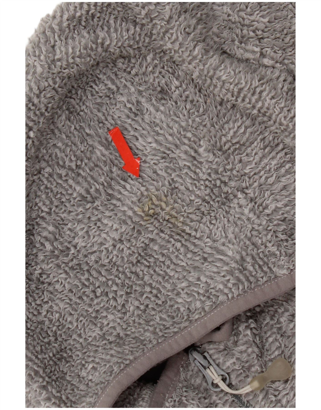 Jack Wolfskin Veste polaire à capuche pour femme UK 12 Gris moyen Polyester