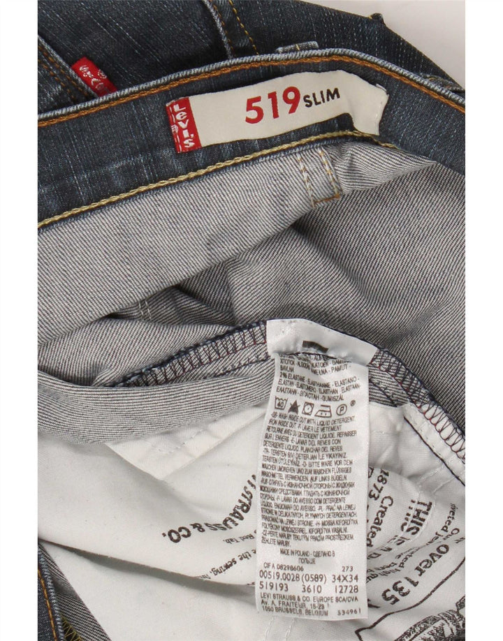 Levi's Jean Slim 519 Homme Bleu W34 L34 Coton