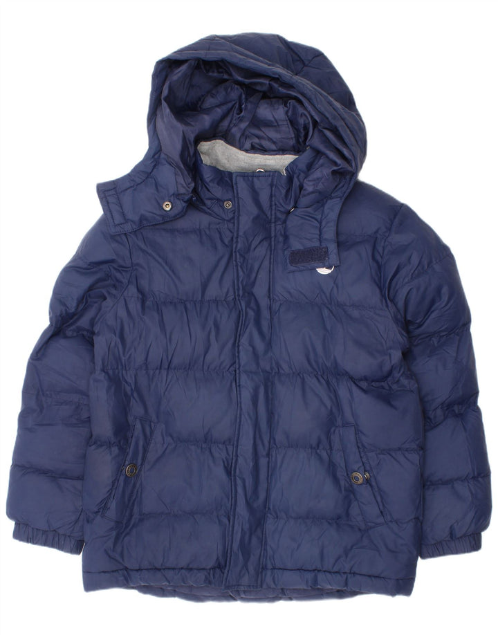 Timberland Veste matelassée à capuche garçon 7-8 ans Bleu Polyester