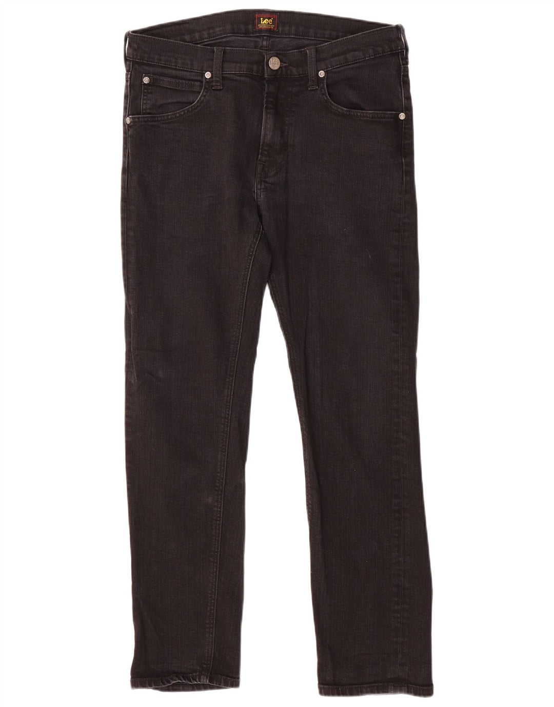 LEE Jean droit Daren pour femme avec braguette zippée W31 L30 en coton noir