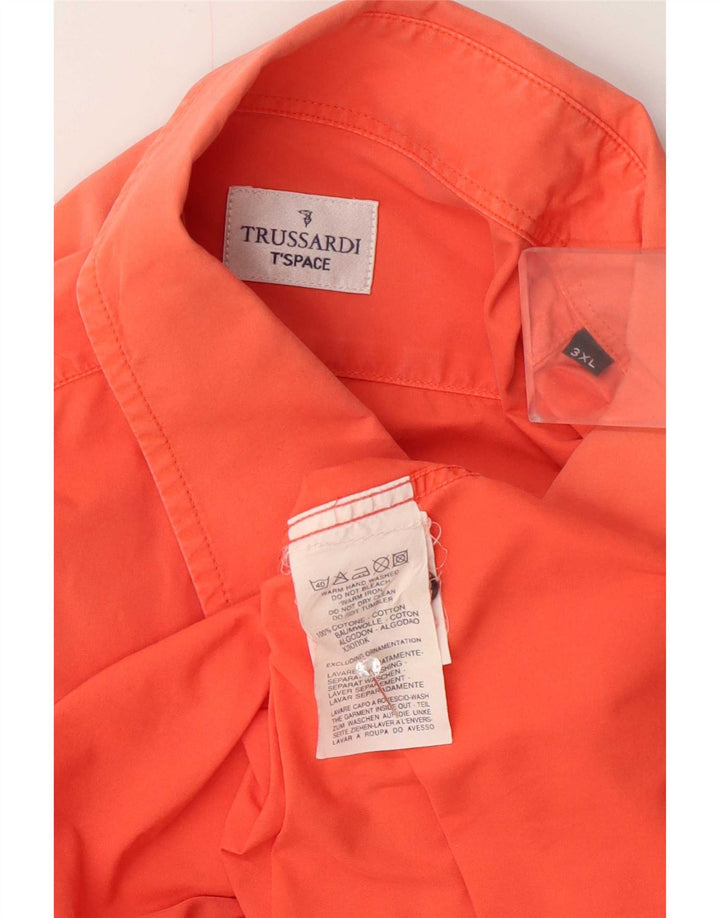 Trussardi Chemise Homme 3XL Rose Coton