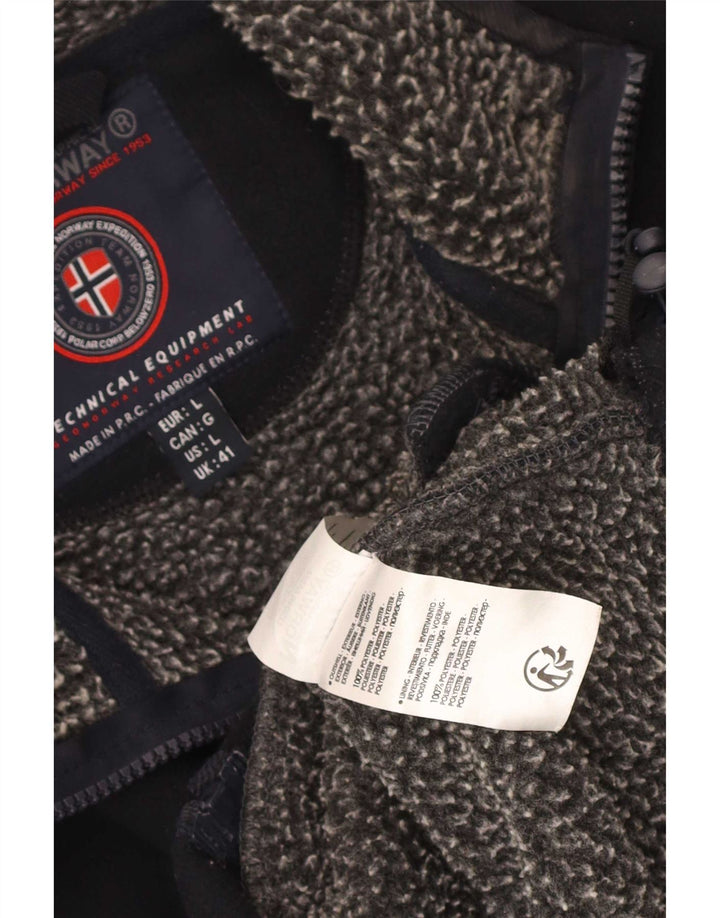 Geographical Norway Veste polaire pour homme UK 41 Large Bleu marine Polyester