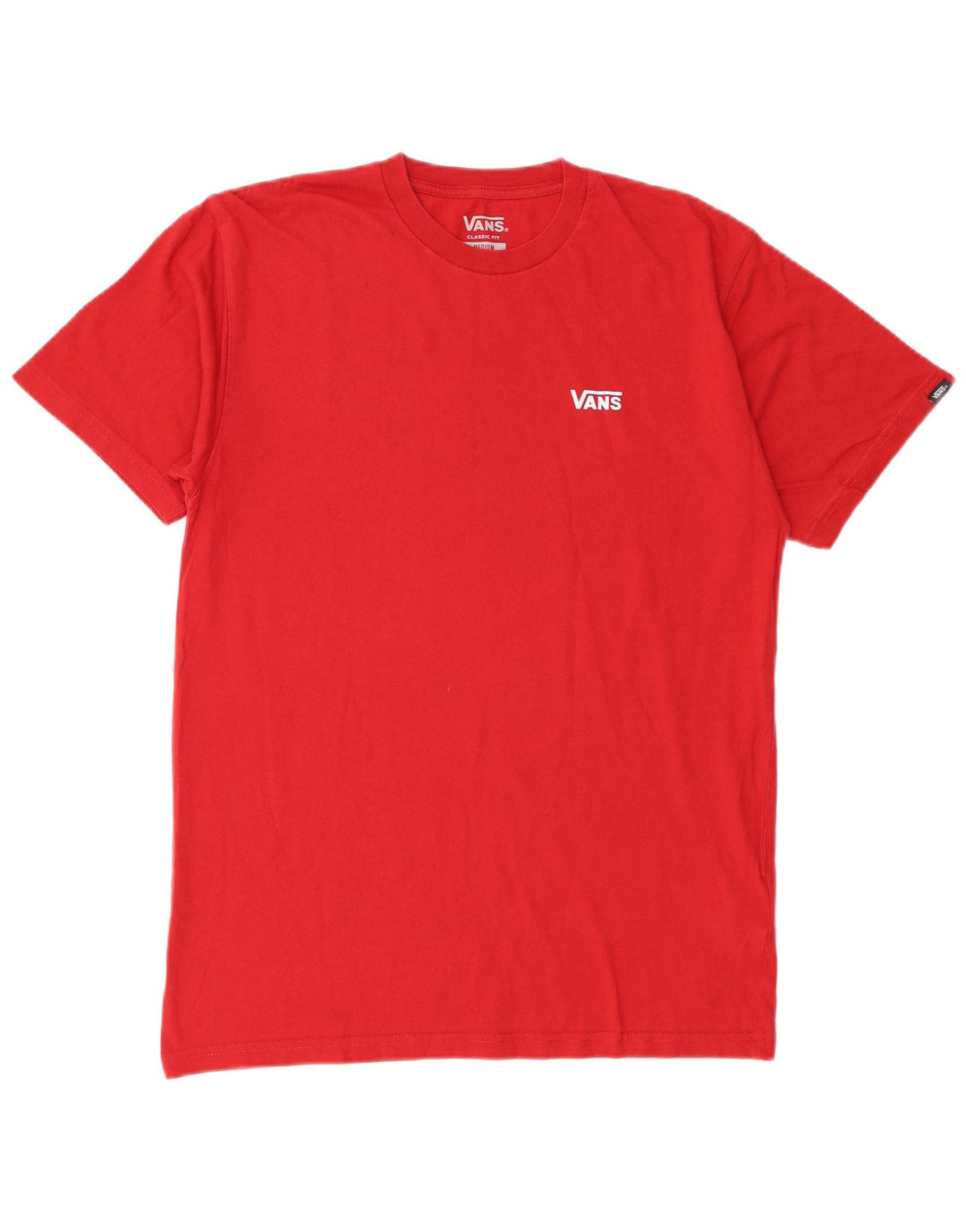 Vans T-shirt coupe classique pour homme en coton rouge moyen
