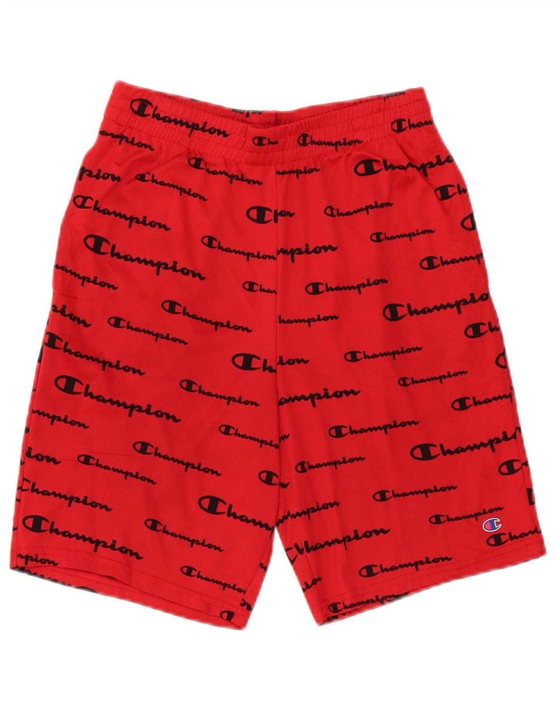 Champion Short de Sport Graphique Garçon 15-16 ans Rouge Polyester