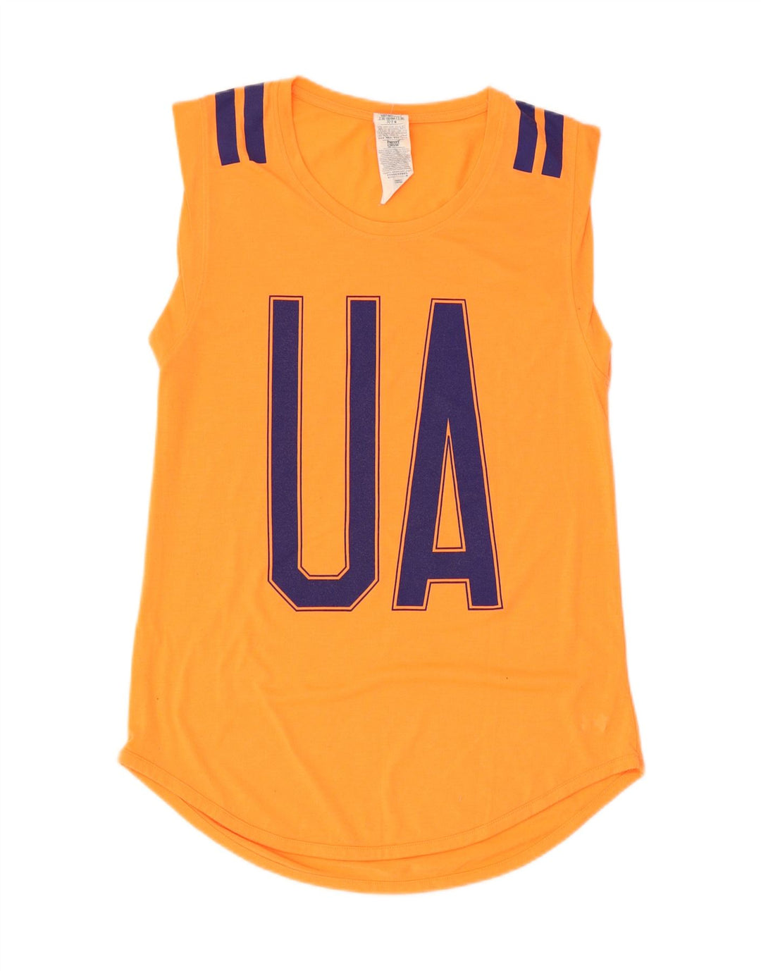 UNDER ARMOUR Débardeur graphique Heat Gear pour femme UK 12 Orange moyen