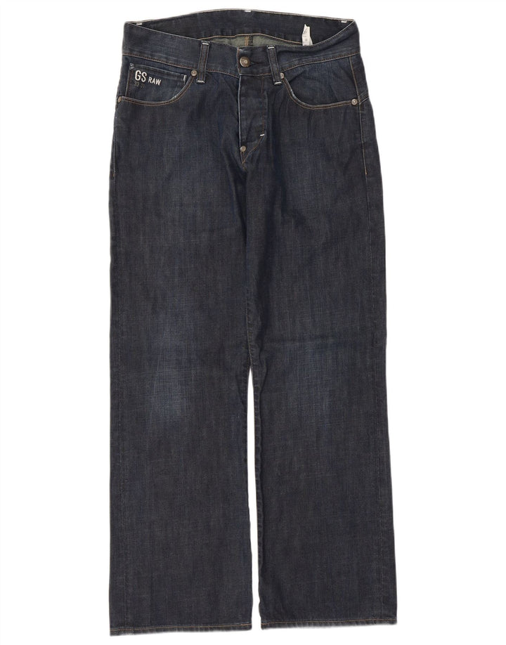 G-STAR Jean droit 3301 homme W32 L30 bleu marine coton