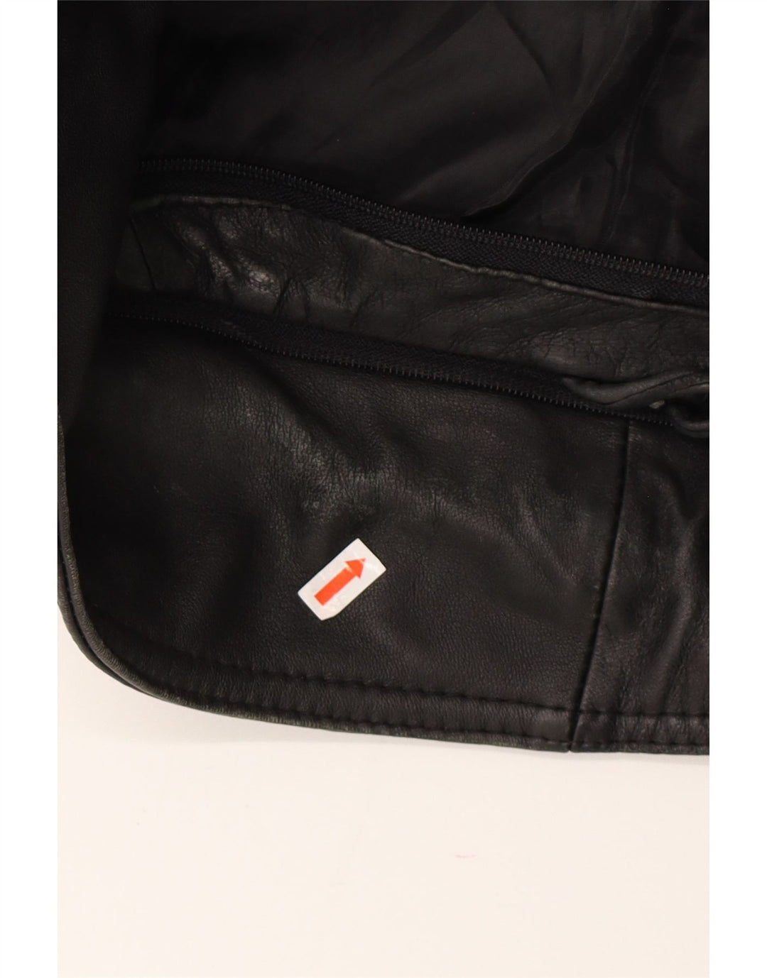 manteau en cuir homme vintage UK 42 XL Noir