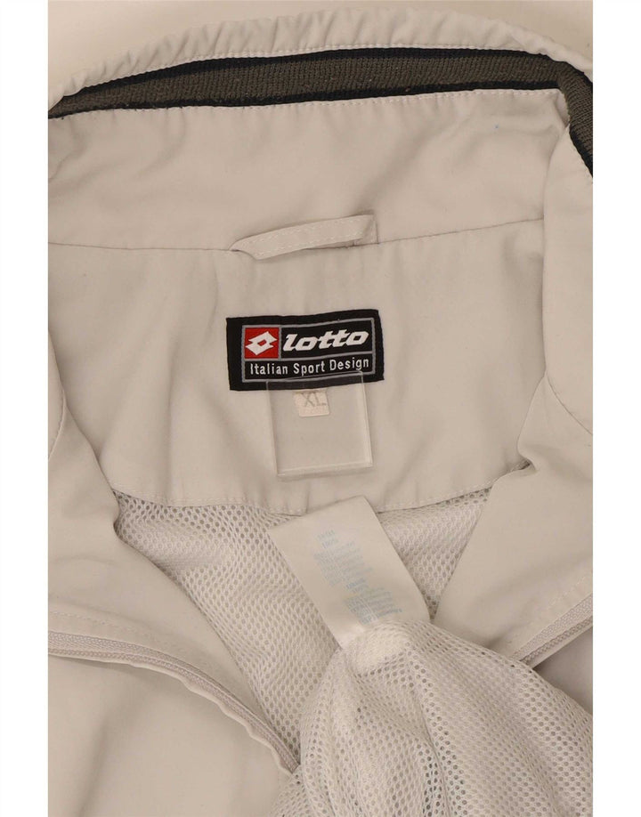 Lotto Veste de Survêtement Homme XL Blanc Rayé Polyester