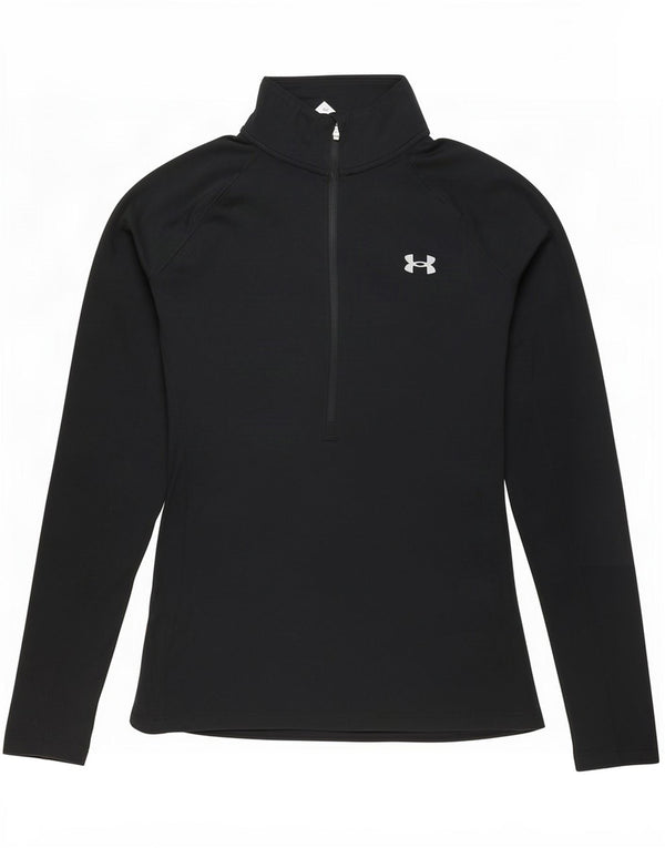 Under Armour Haut de survêtement Heat Gear Graphic pour femme UK 6 XS Noir