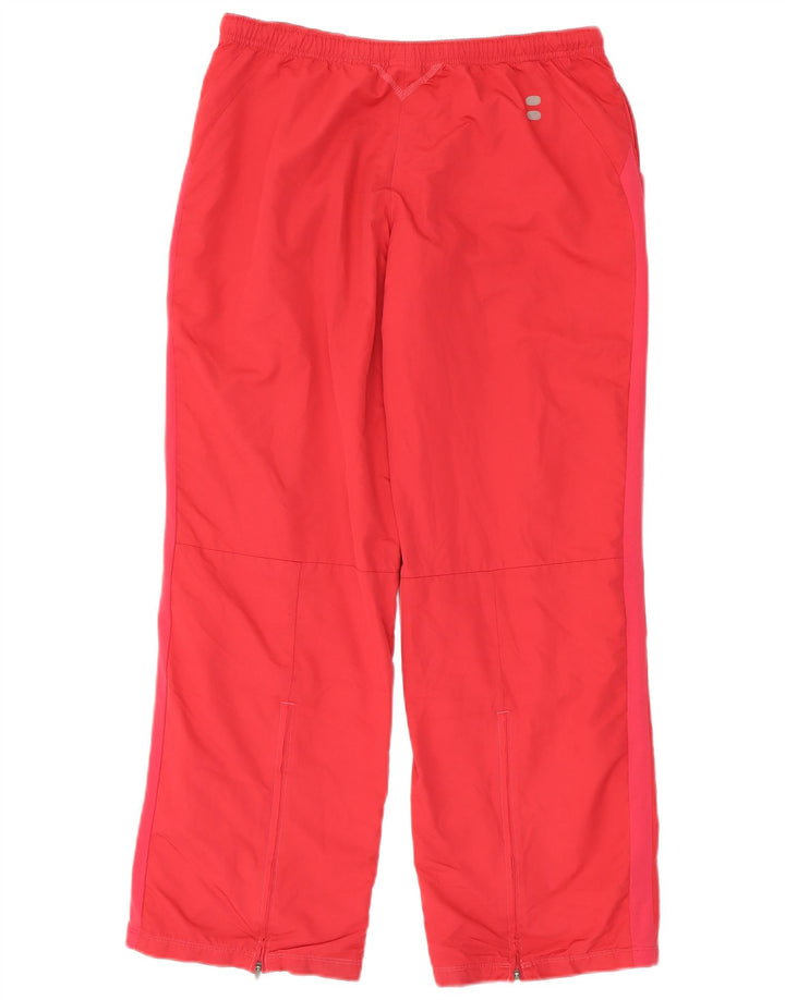 Nike Pantalon de survêtement coupe-vent pour femme UK 12 Rouge moyen Polyester
