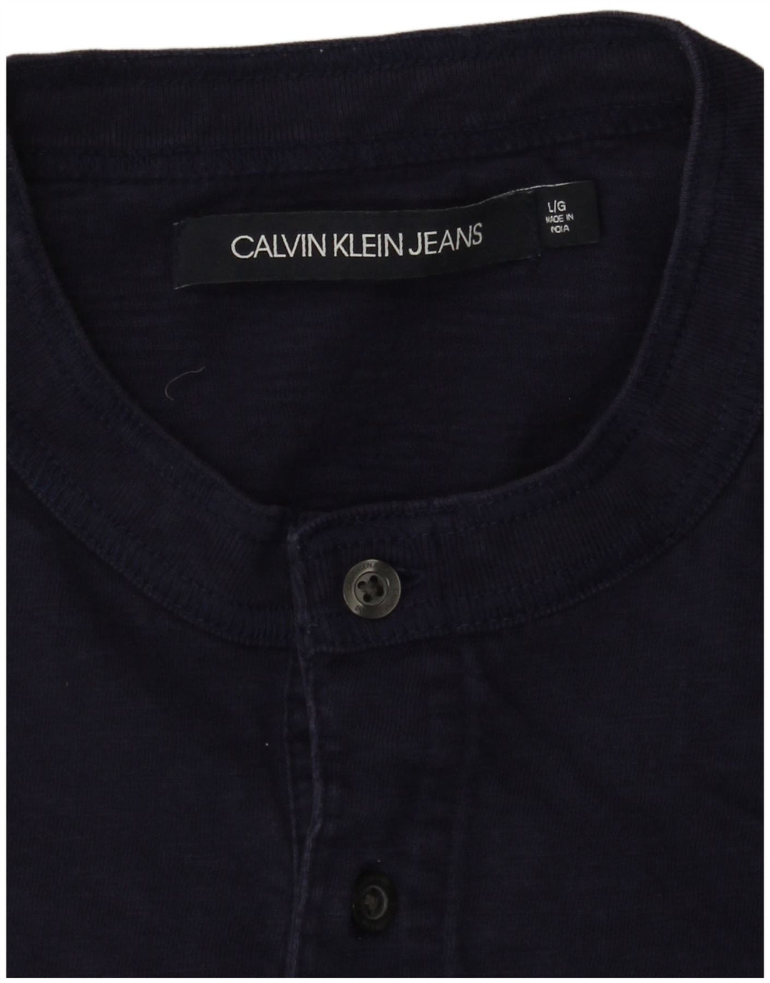 Calvin Klein Jeans T-shirt pour homme Bleu marine Taille L