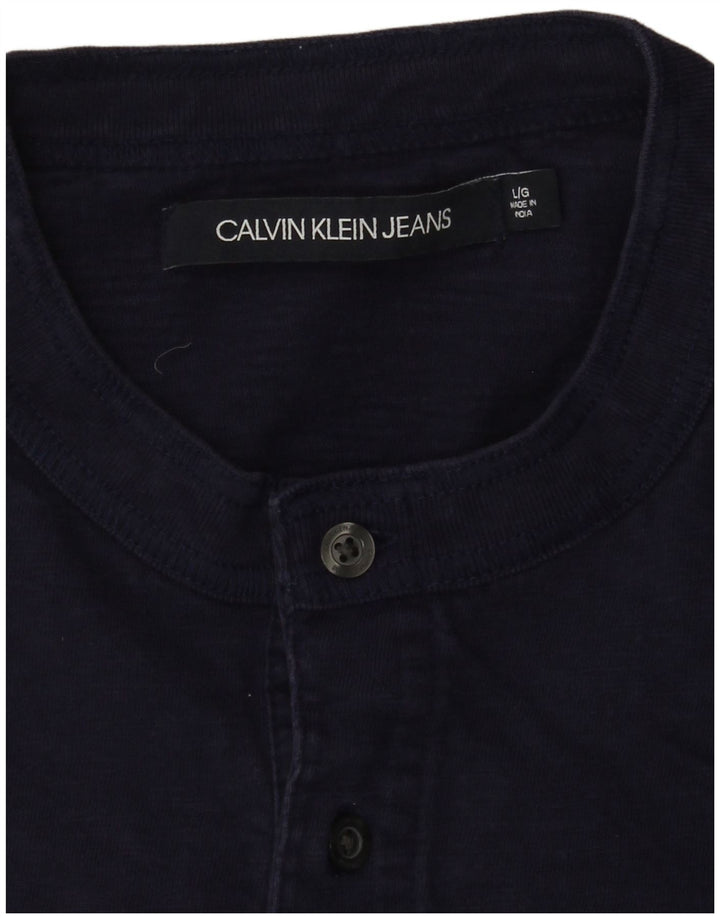Calvin Klein Jeans T-shirt pour homme Bleu marine Taille L