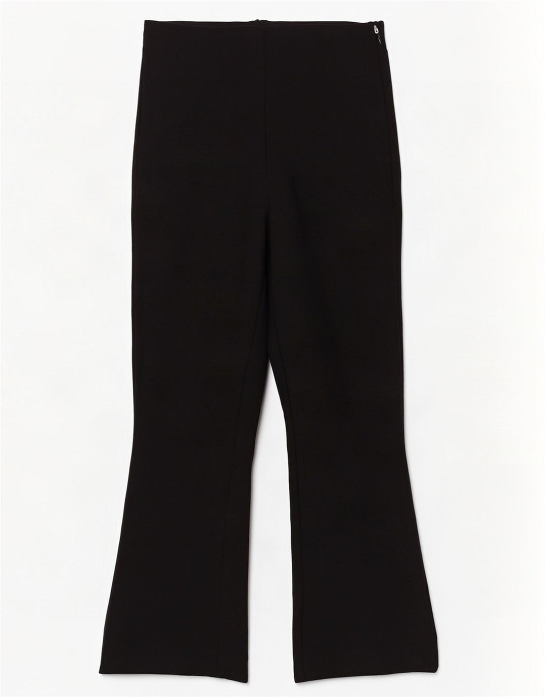 Pantalon court Bootcut Femme Zara Petit W26 L26 Noir Viscose