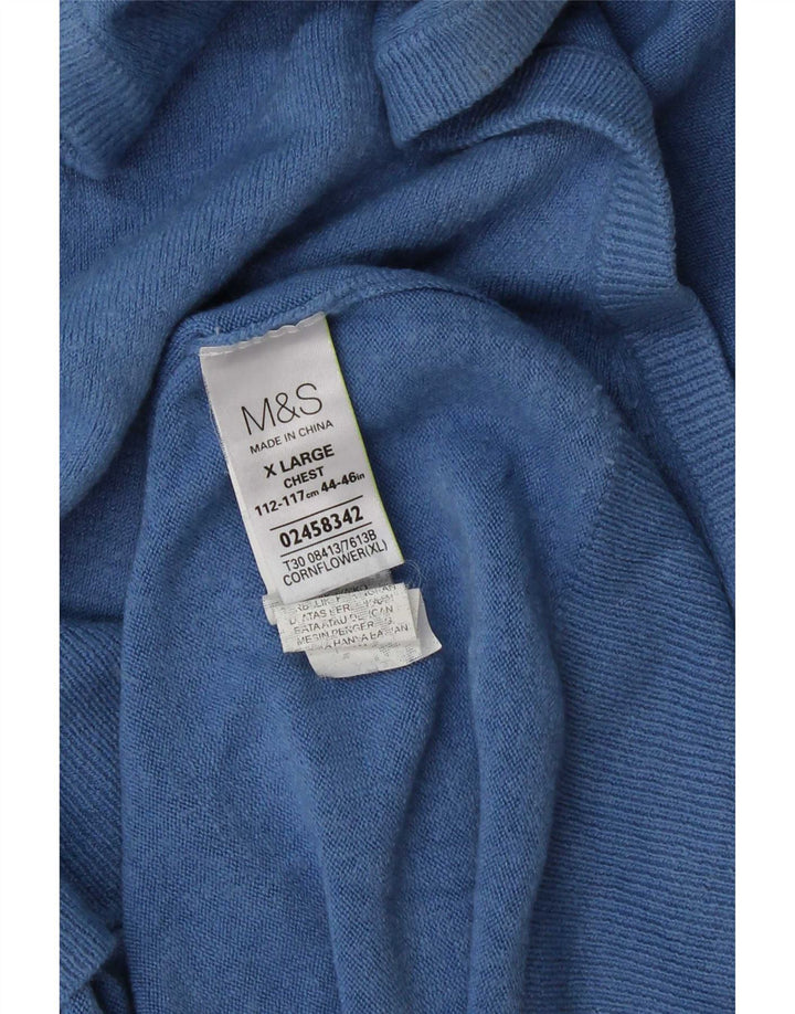 Marks & Spencer Débardeur Gilet Homme XL Bleu Acrylique
