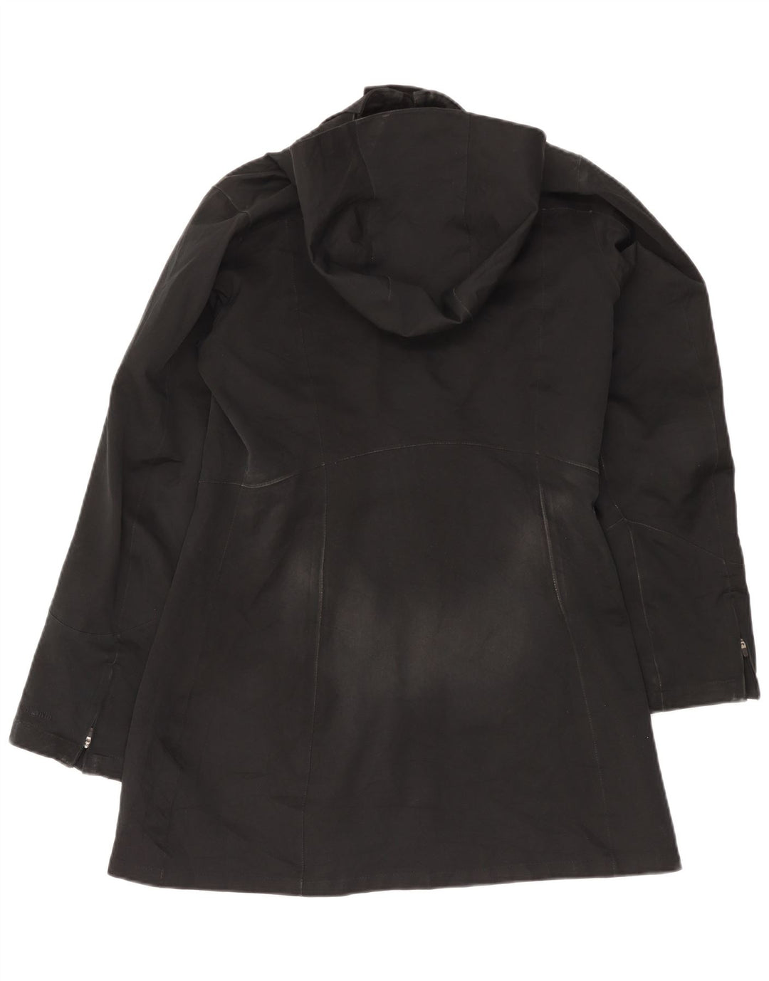 Patagonia Manteau coupe-vent à capuche pour femme UK 14 Medium Noir Polyester
