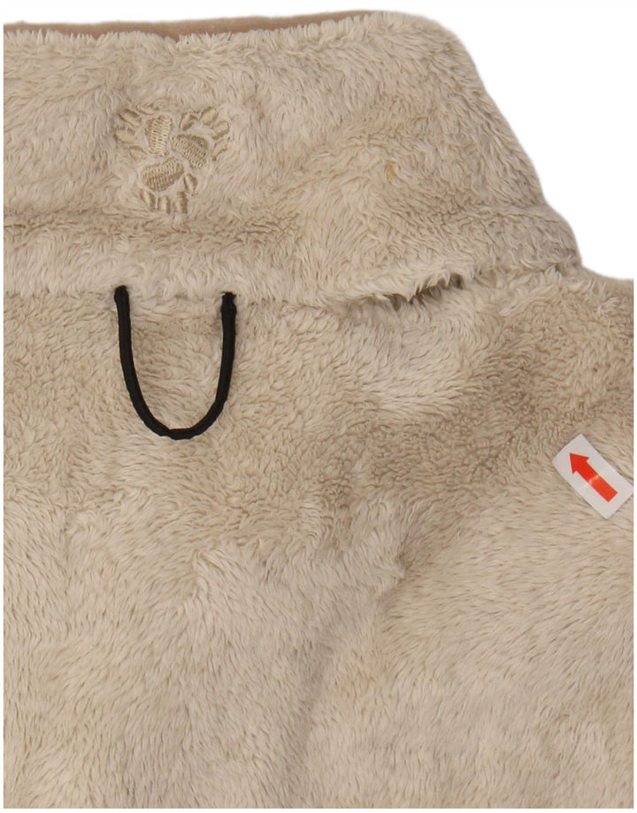 JACK WOLFSKIN Womens Fleece Jacket UK 10 Small Beige