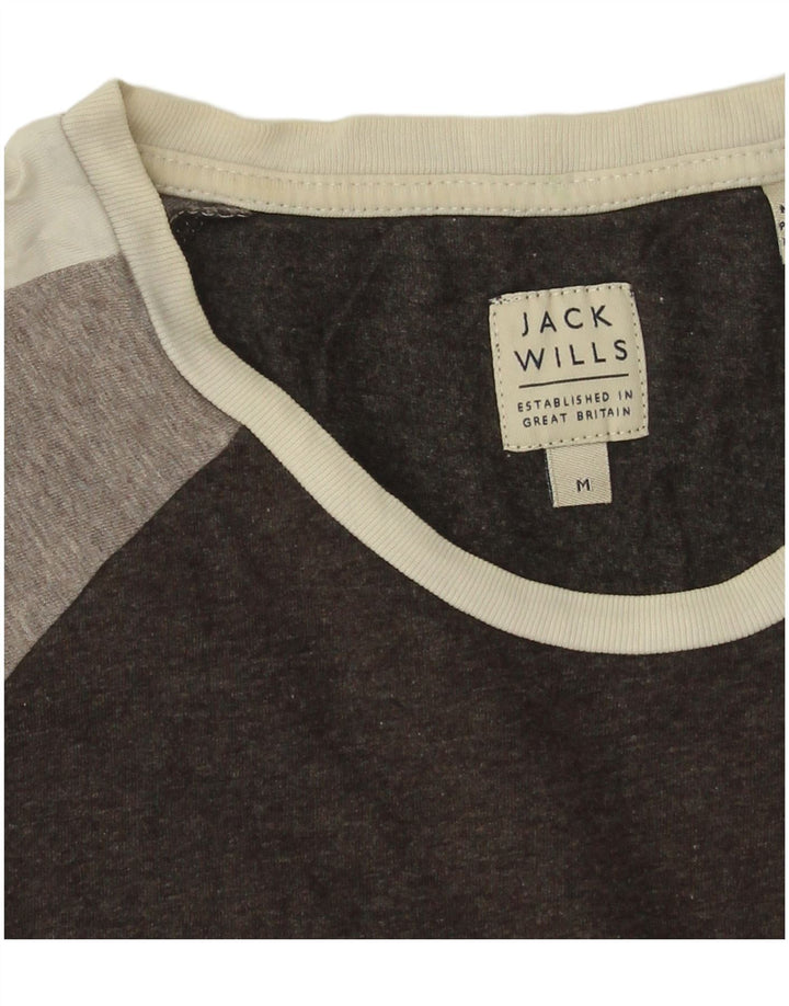 Jack Wills T-Shirt Homme Noir Moyen Colorblock Coton