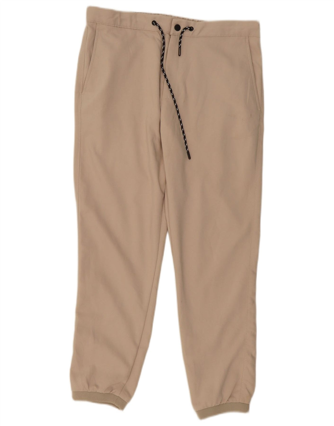 ZARA Pantalon Chino Joggers Homme Moyen W32 L28 Beige Polyester