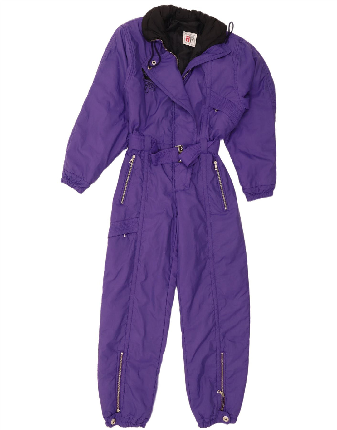 Belfe Combinaison de ski pour femme UK 12 Medium Violet Floral Nylon