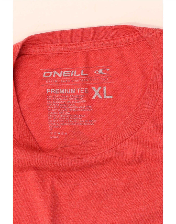 O'Neill T-Shirt Graphique Homme Top XL Rouge Coton