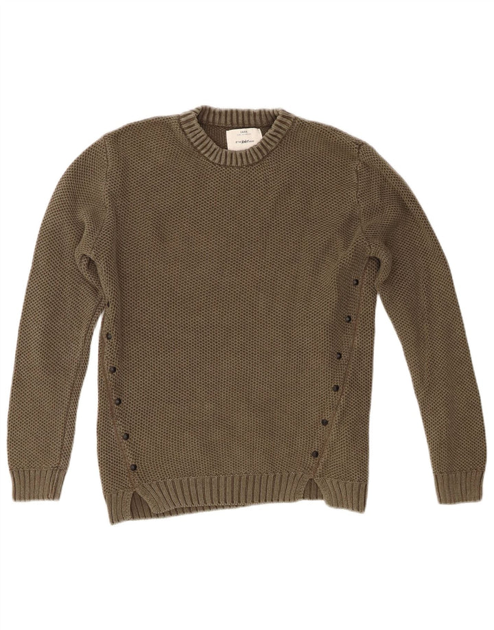 Pull col rond Zara garçon 9-10 ans kaki