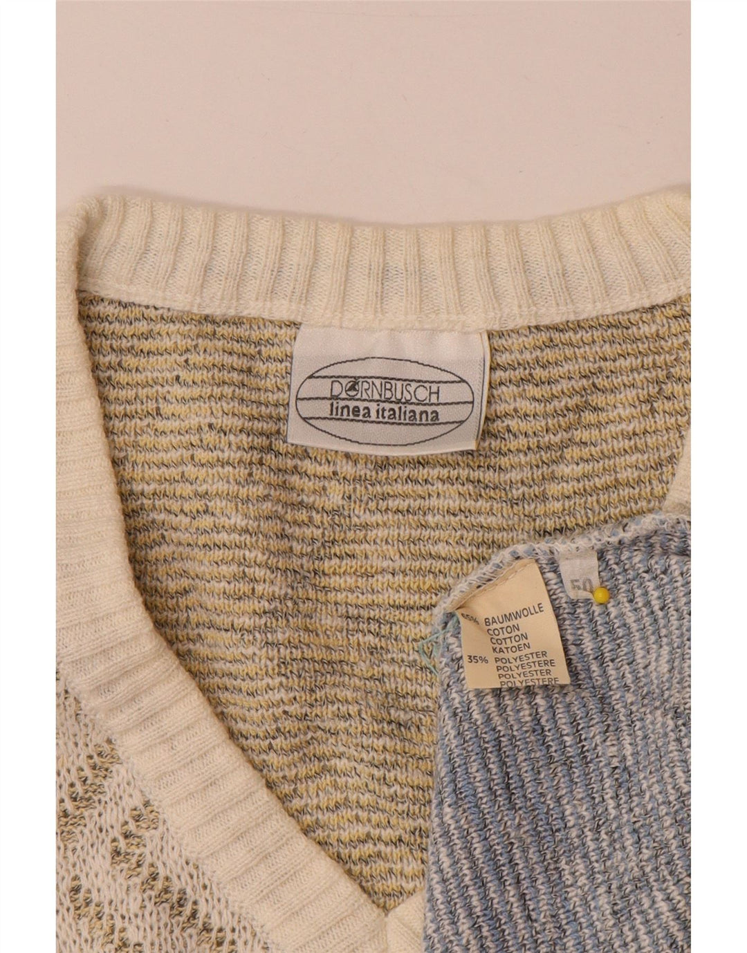Dornbusch Pull col V IT 50 Medium Multicolore Géométrique Homme