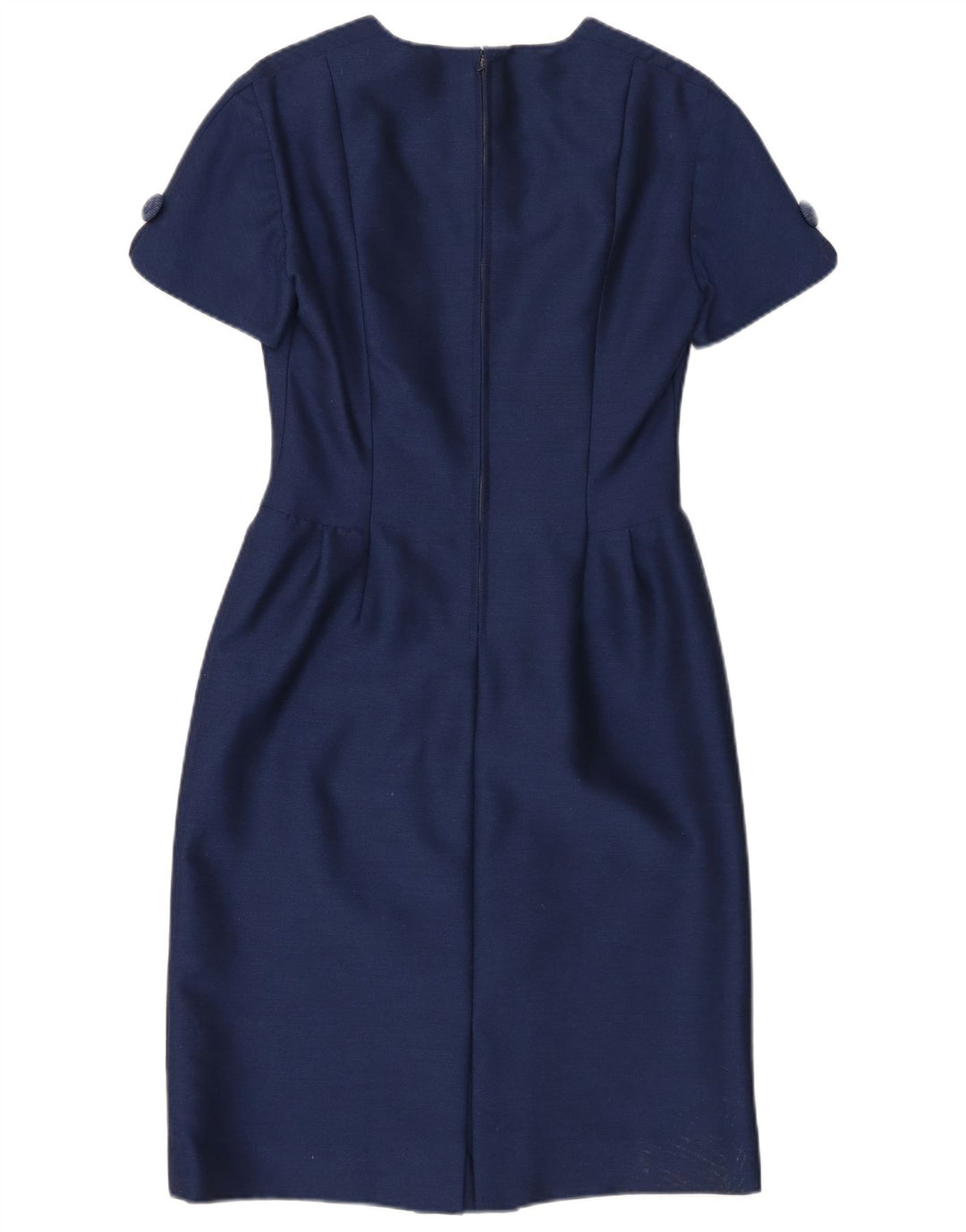 robe fourreau femme vintage UK 10 Petit Bleu Marine