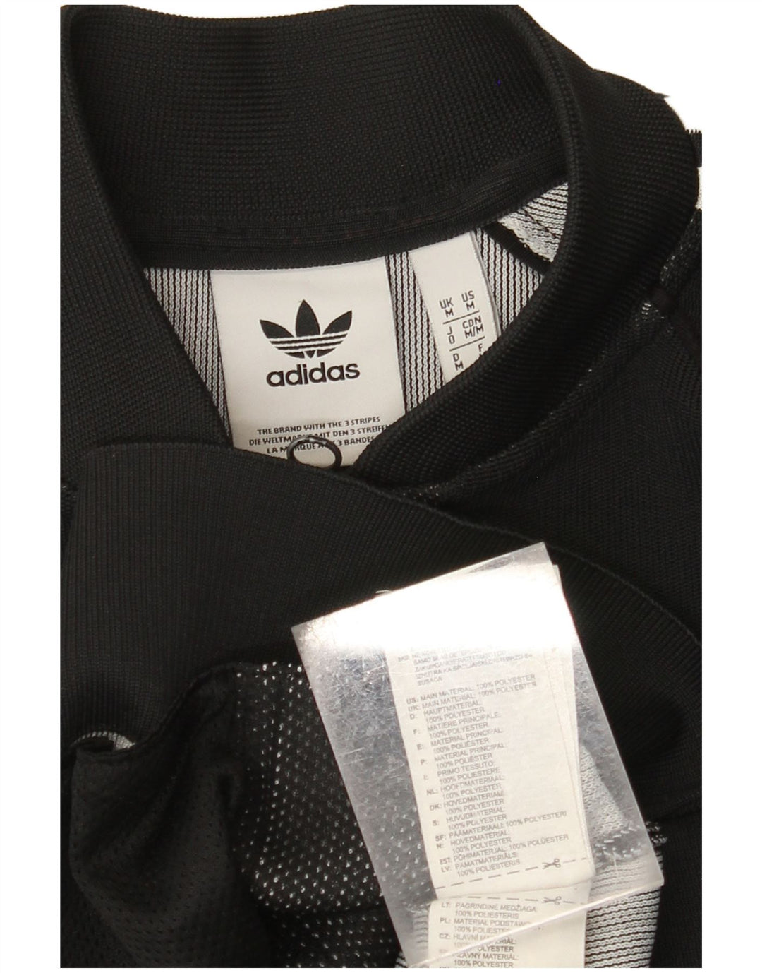 ADIDAS Veste de survêtement pour homme Noir moyen Polyester