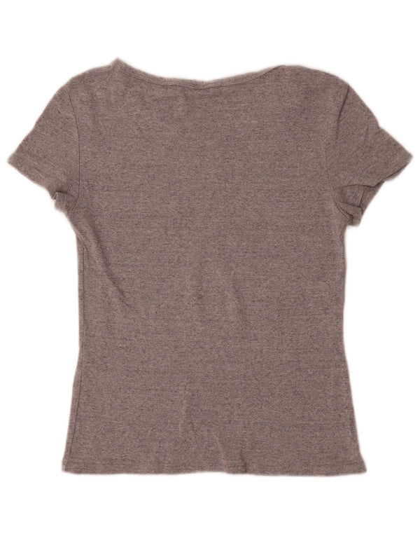Levi's T-Shirt Femme UK 8 Small Gris Moucheté