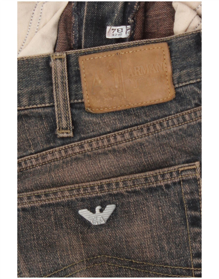 Armani Jeans Bootcut Femme W34 L32 Bleu Marine Coton