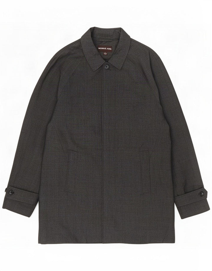 Michael Kors Pardessus pour homme UK 40 Large Gris Check Polyester