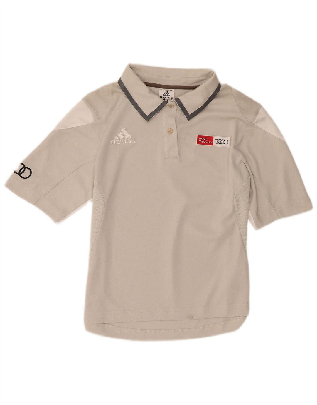 Adidas Polo graphique pour femme UK 14 Gris moyen Polyester