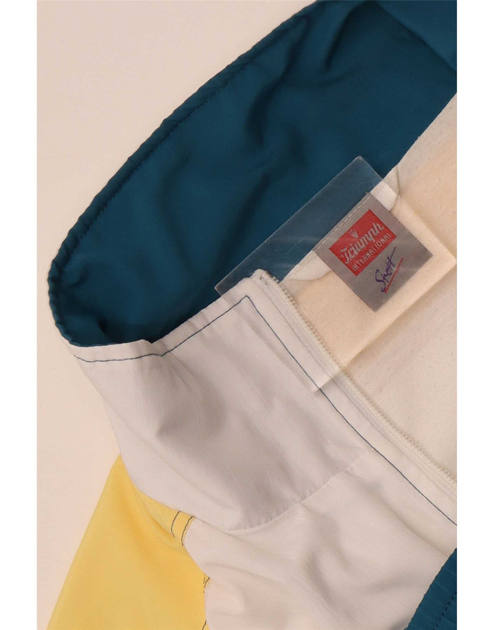 Triumph Veste de survêtement graphique pour homme UK 42 Large Bleu Colorblock